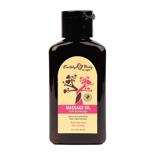Hemp Seed by Night Massage Oil Aphrodisiac Collection Wild Pink Rose 2OZ