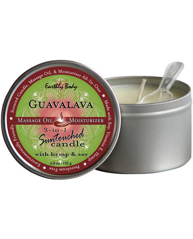 3 In 1 Round Massage Oil Candle Guavalava 6oz