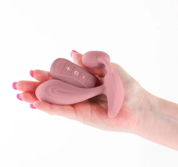 Secrets Echo Insertable Vibe With Remote Dusty Rose