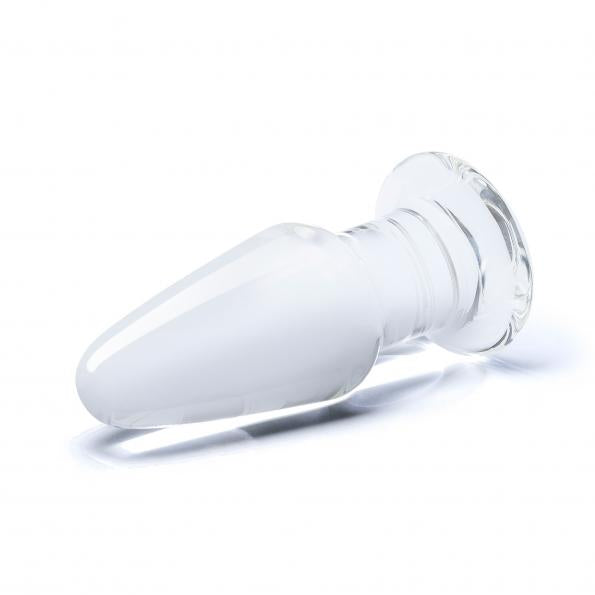 Glas 3.5 inches Glass Butt Plug Clear