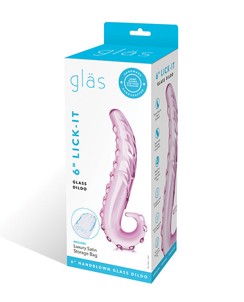 Glas 6" Lick-it Glass Dildo