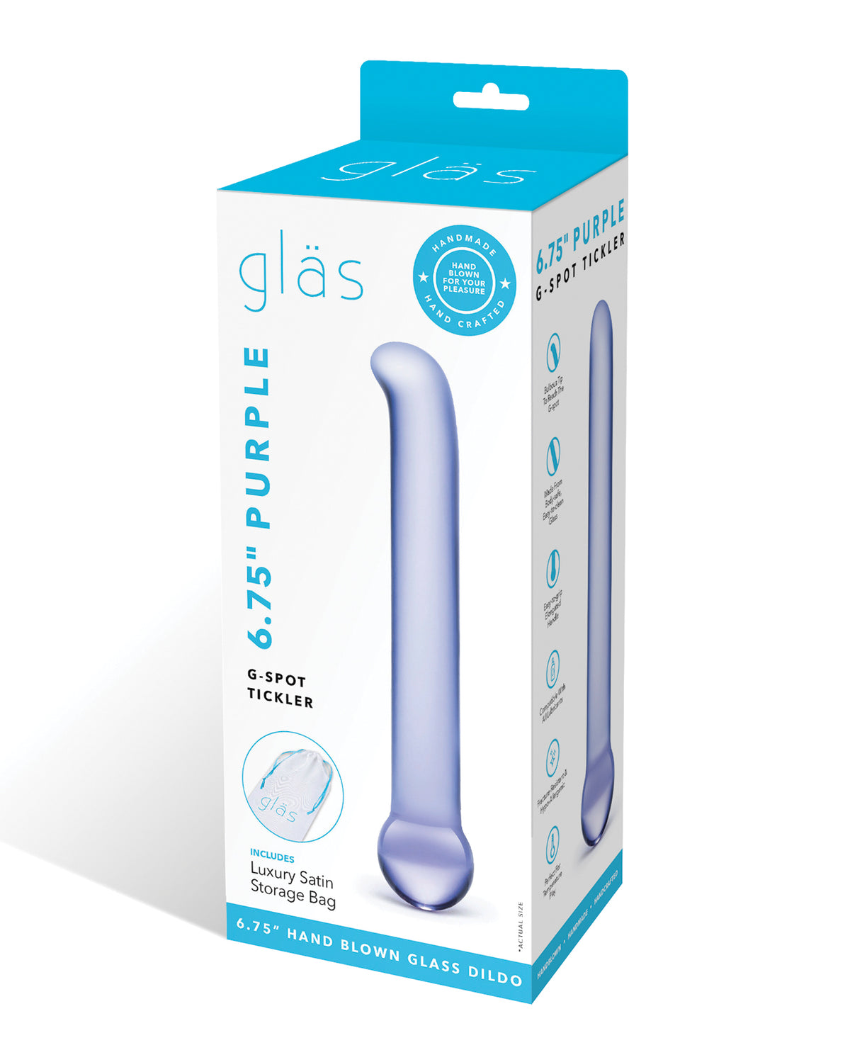Glas G Spot Tickler Wand - Purple