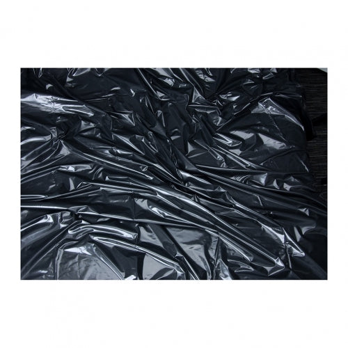 Lux Fetish Vinyl Bed Sheet California King Flat Black