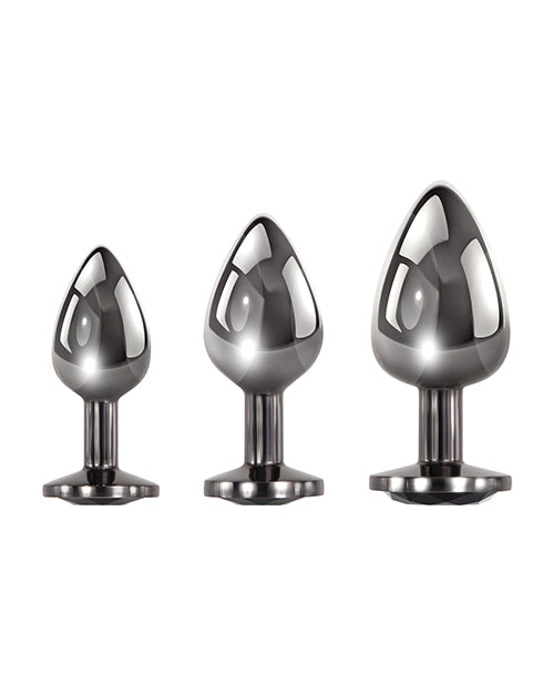 Evolved Black Gem Anal Plug Set 3 Pc