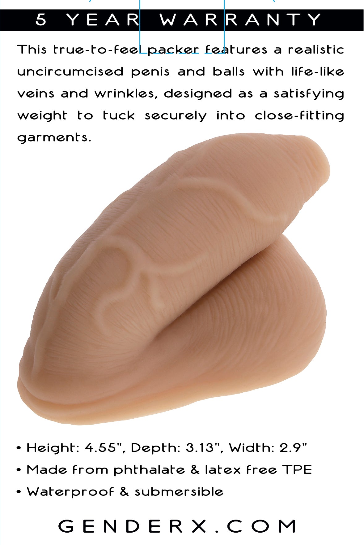 Gender X The Uncircumcised Packer Medium Packer Tpe Medium