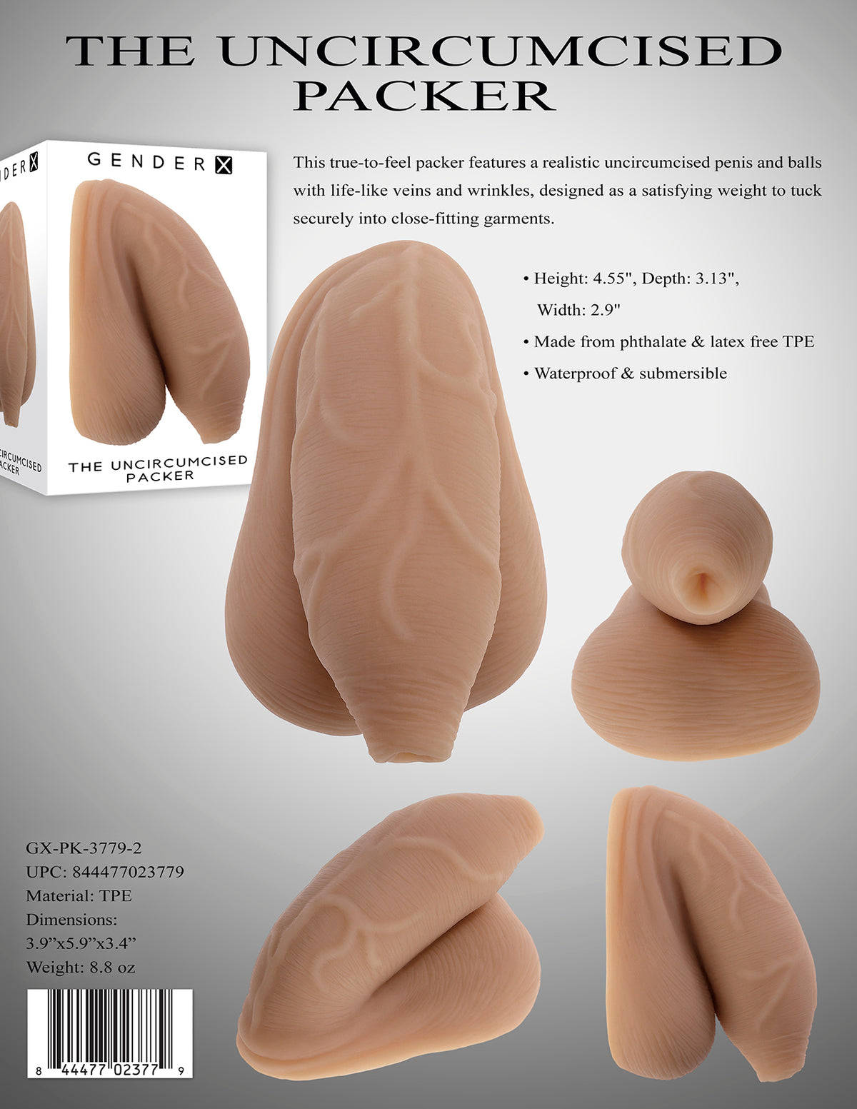 Gender X The Uncircumcised Packer Medium Packer Tpe Medium