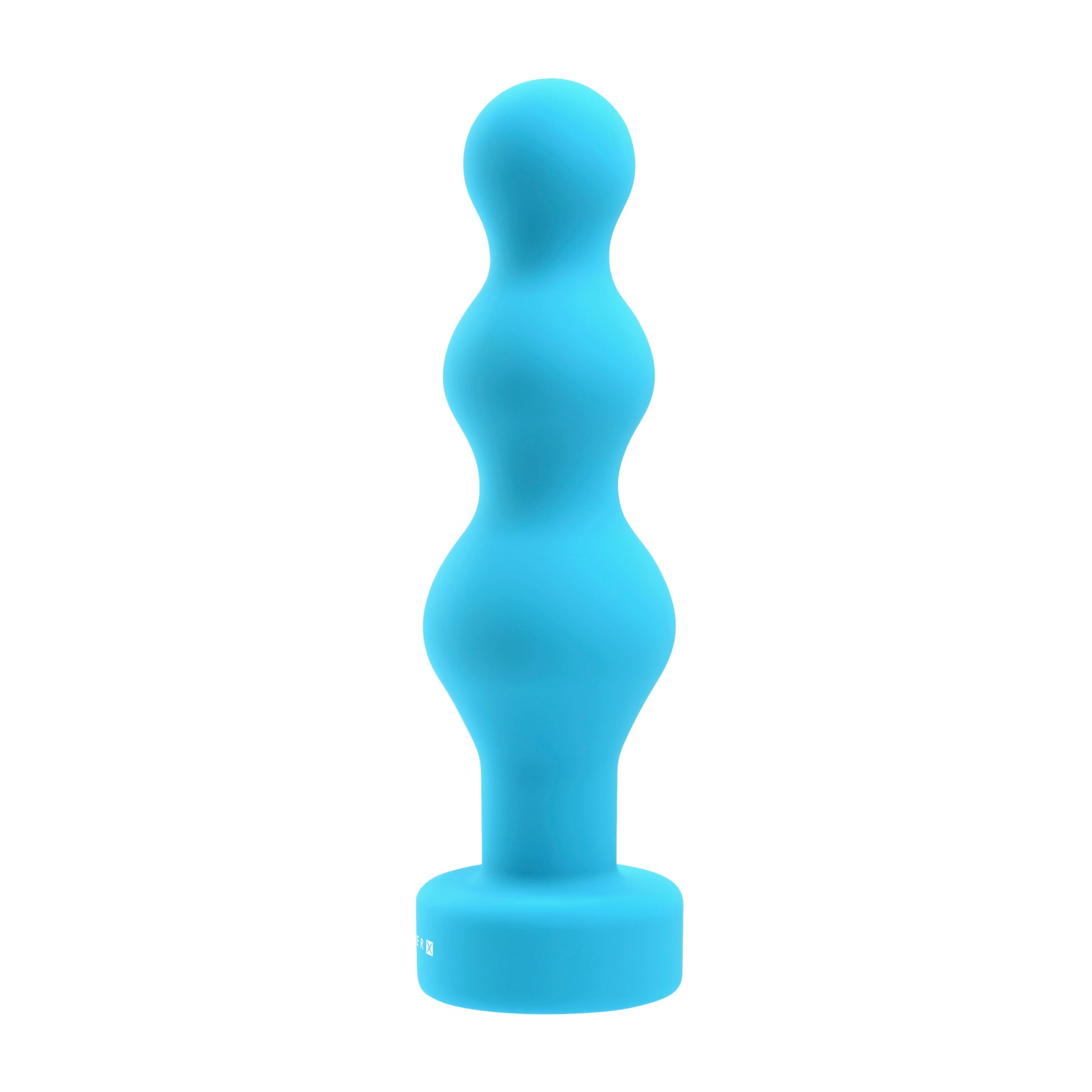 Gender X Plugged Up Rechargeable Silicone Vibrating Beaded Plug Teal