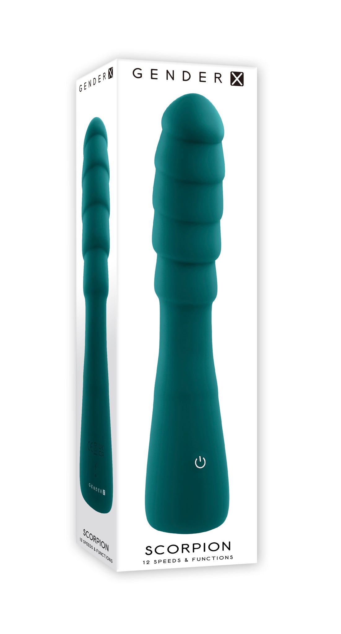 Gender X Scorpion Rechargeable Silicone Vibrator Teal