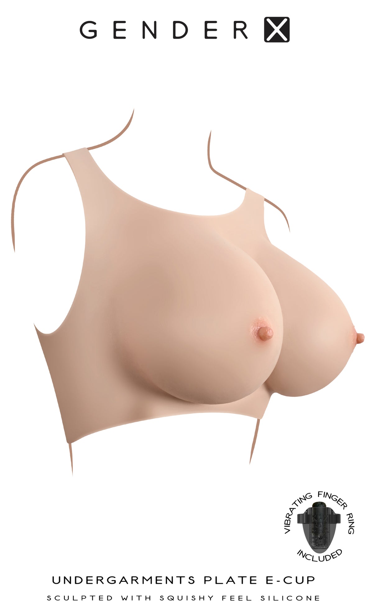 Gender X Undergarments Plate E-cup Silicone Light
