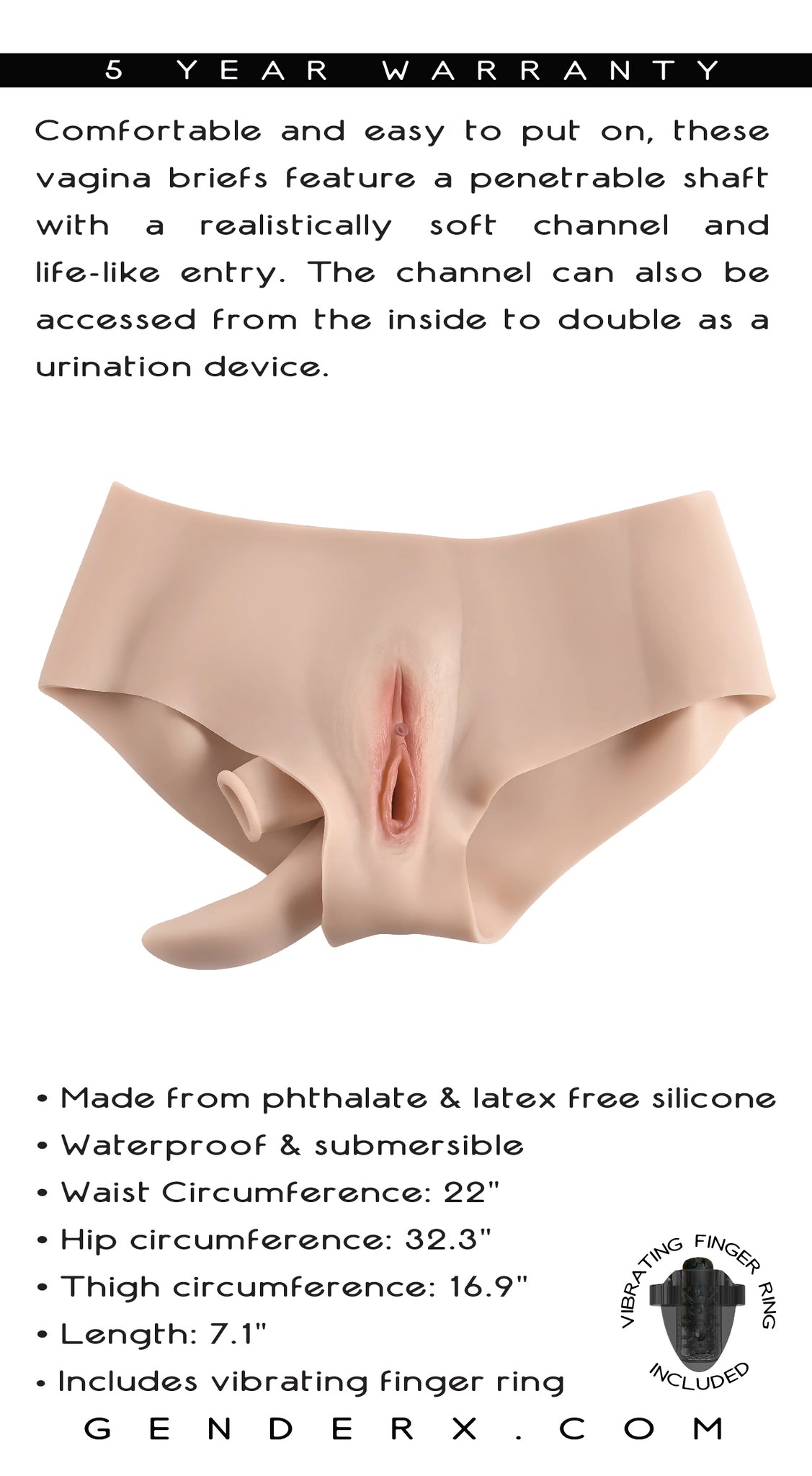 Gender X Vagina Panty Silicone Light