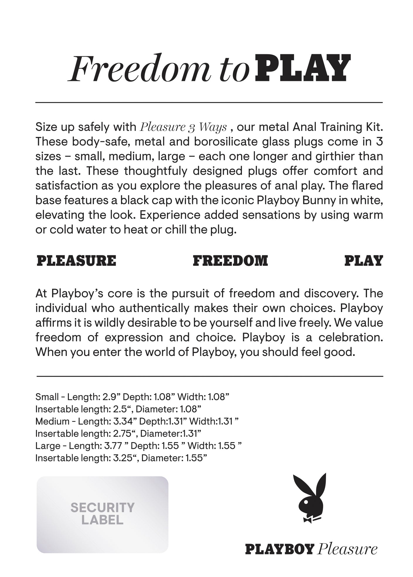 Pb Pleasure 3 Ways Black