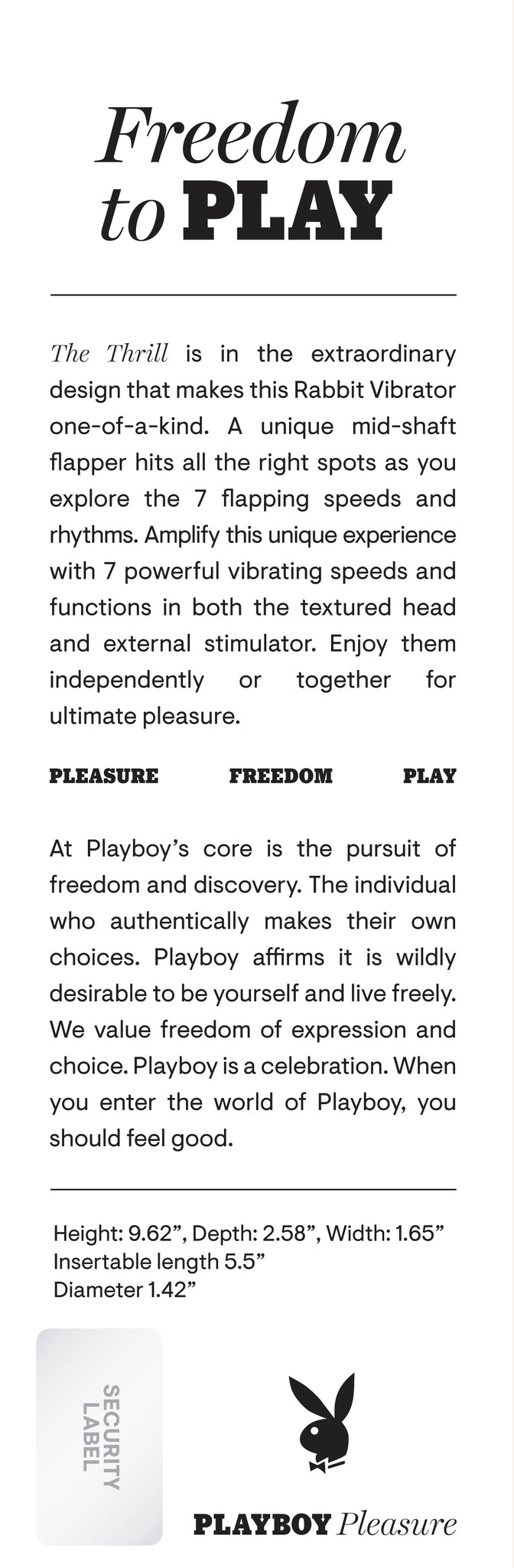 Playboy The Thrill Rechargeable Silicone Dual Stim Vibrator With Flapper Acai