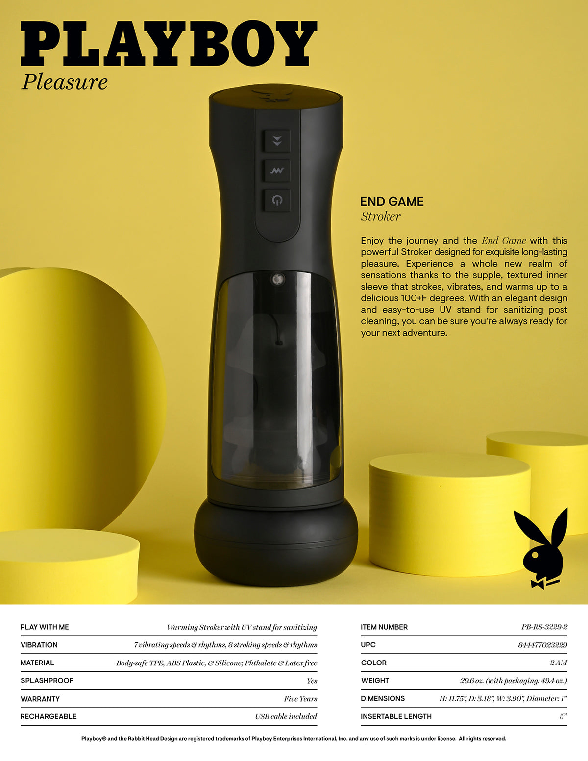 Pb End Game Stroker Black