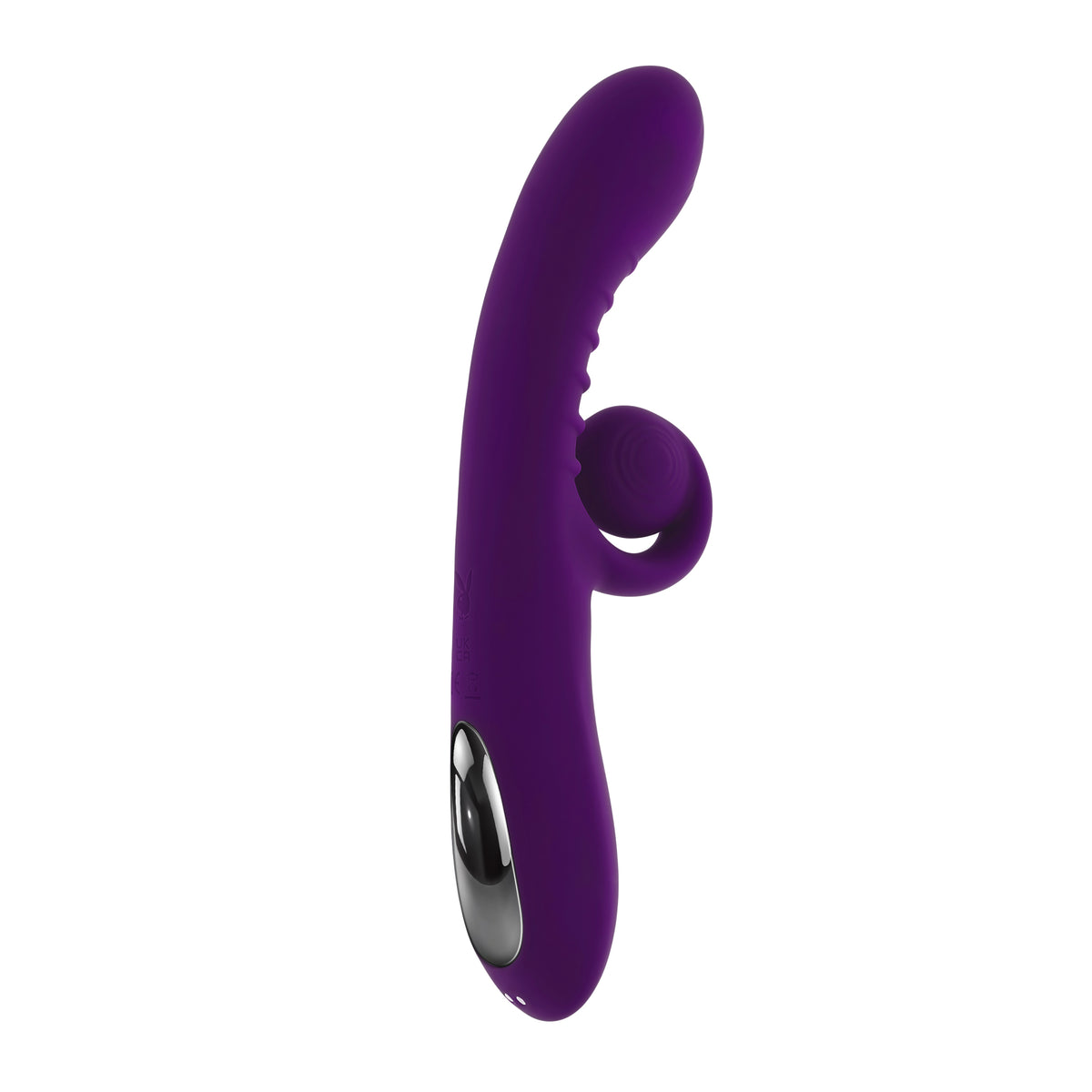 Playboy Curlicue Rechargeable Dual Stim Vibrator Silicone Acai