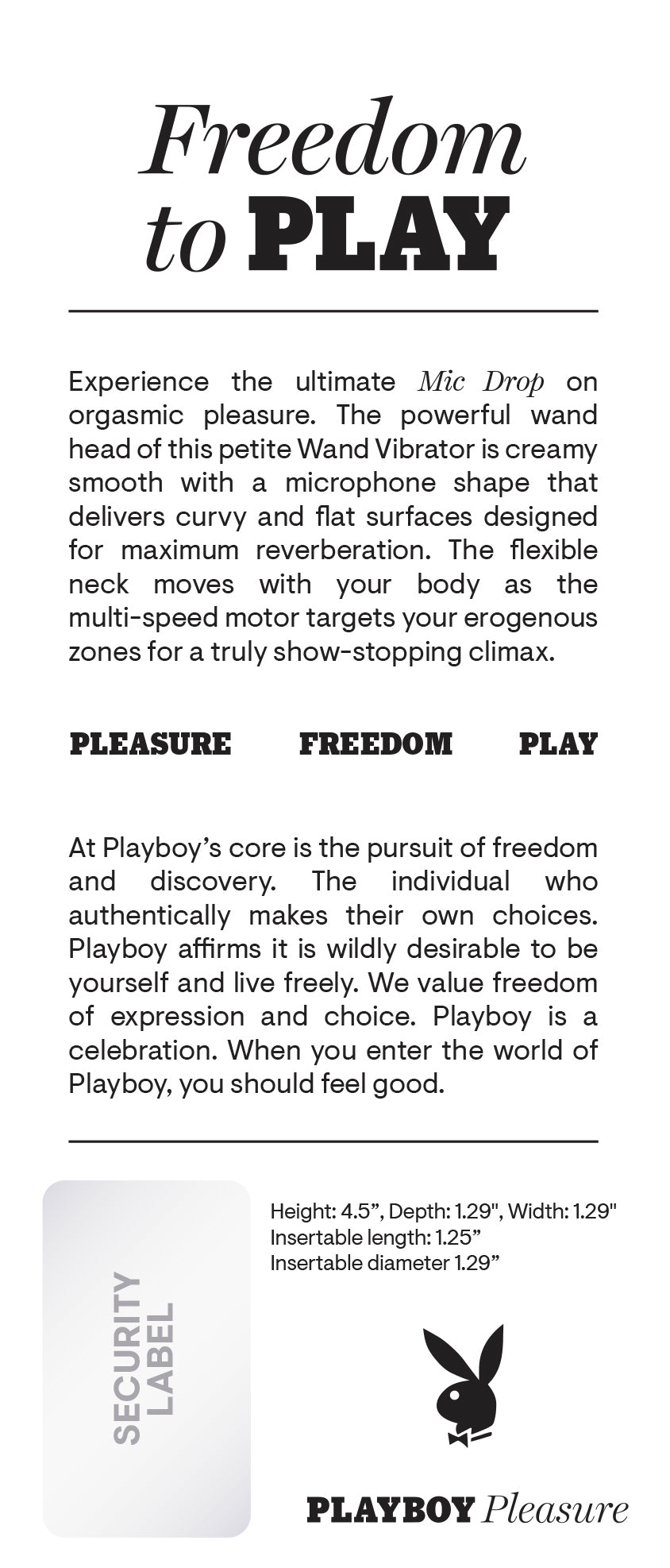 Playboy Mic Drop Wild Aster