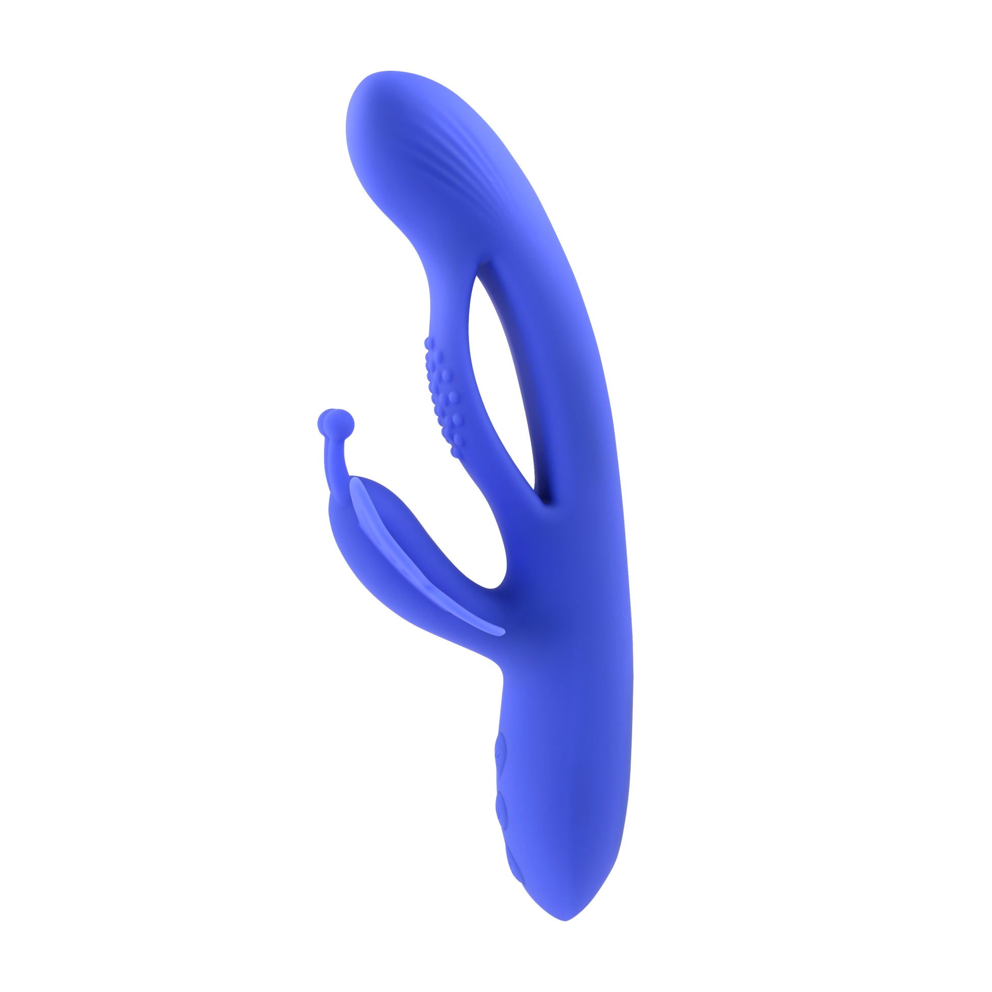 Evolved Butterfly Dreams Rechargeable Dual Stim Vibe Silicone Blue