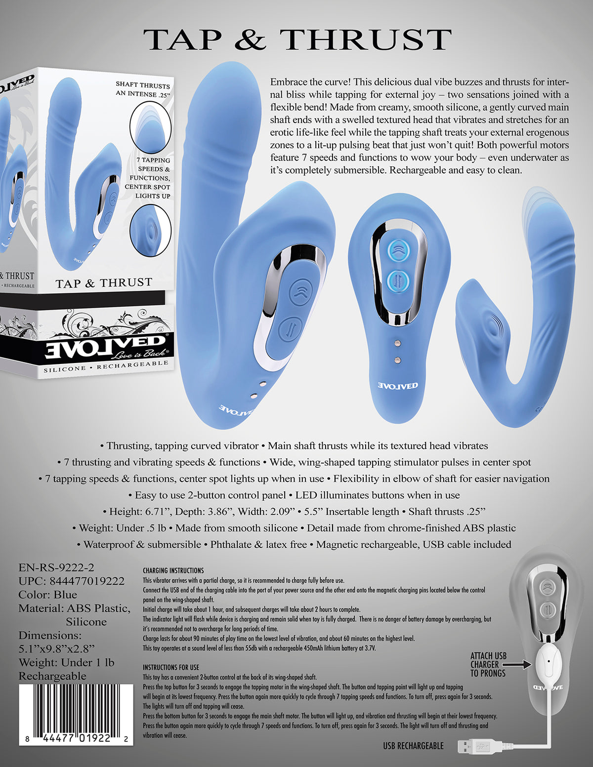 Evolved Tap & Thrust Blue