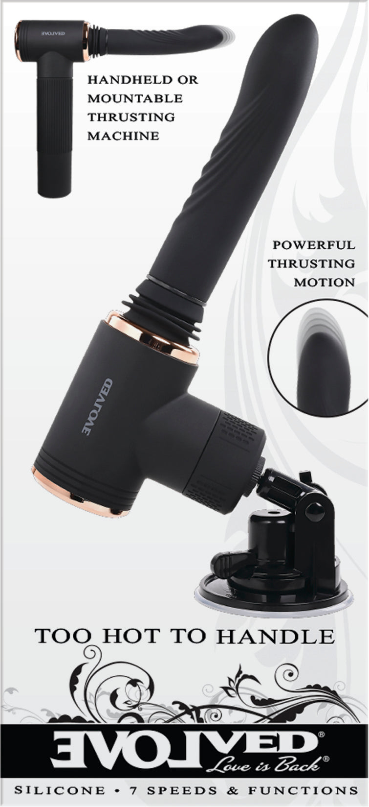 Evolved Too Hot To Handle Thrusting Sex Machine Black