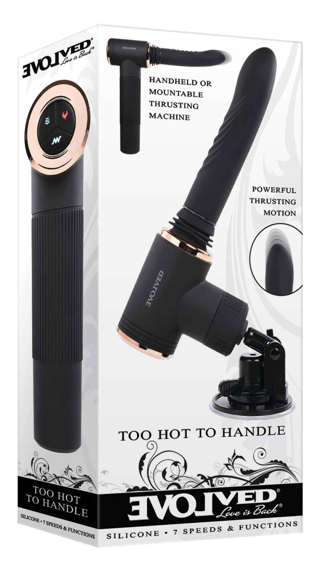 Evolved Too Hot To Handle Thrusting Sex Machine Black