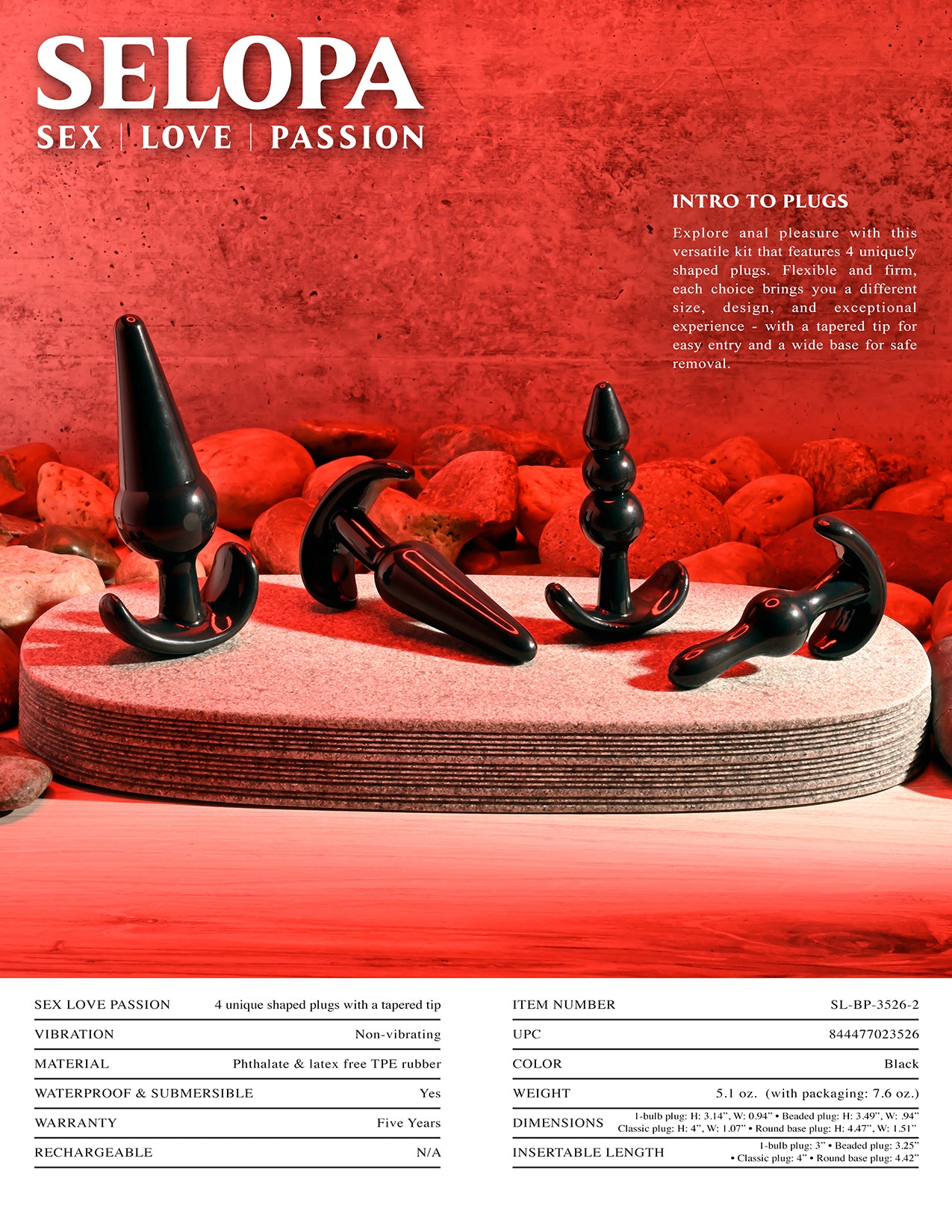 Selopa Intro To Plugs Black