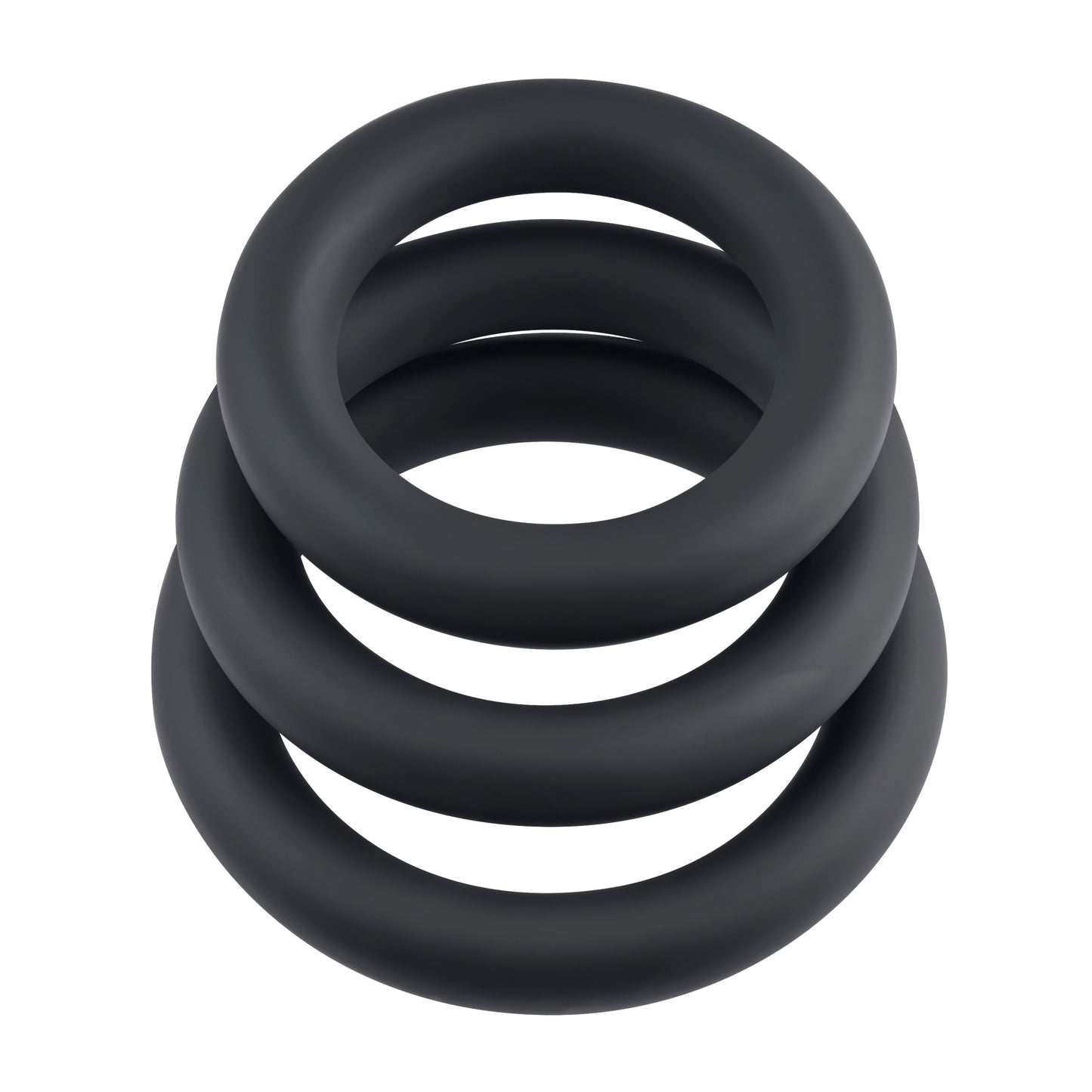 Selopa 3 Ring Circus Cock Ring Set Silicone Black
