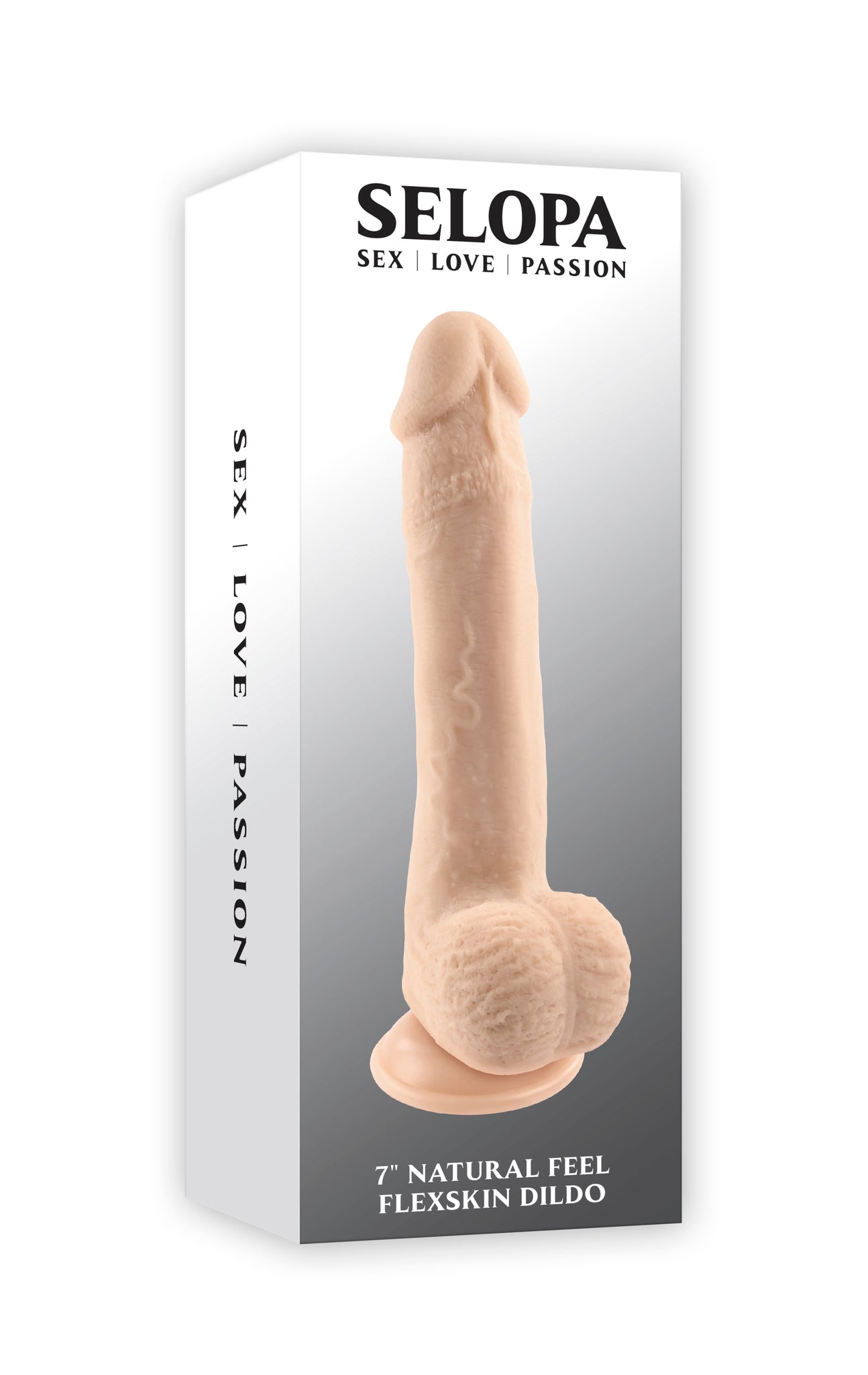 Selopa Natural Feel Flexskin Dildo Bendable With Moving Material 7 In. Light