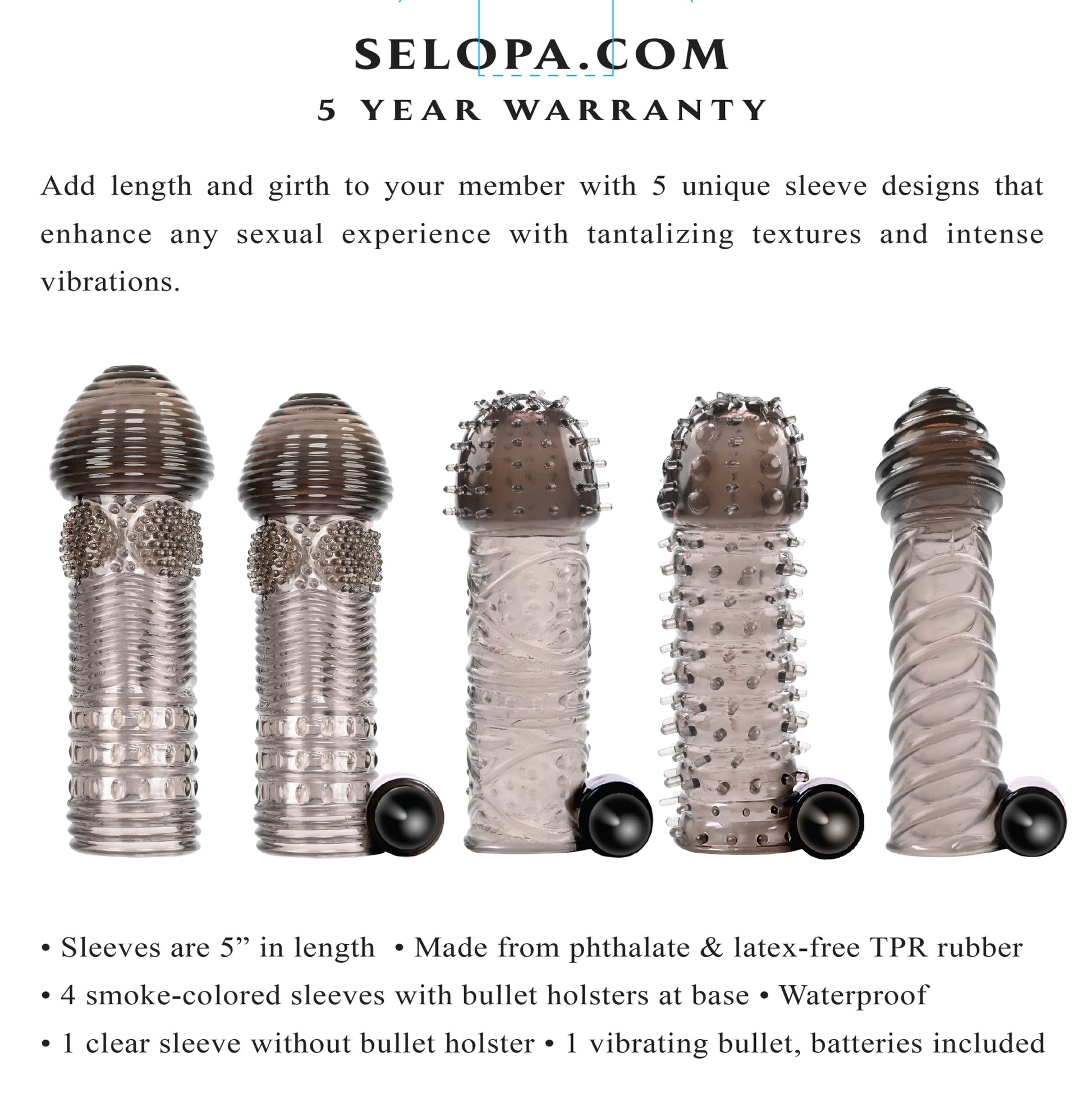 Selopa Choose Your Adventure Sleeve Kit With Bullet Smoke Clear