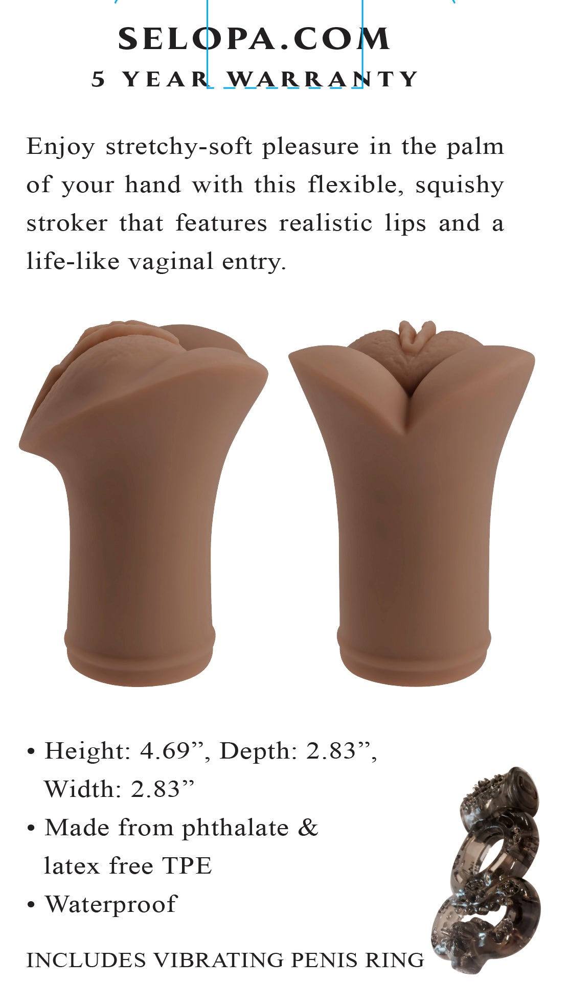 Selopa Pocket Pleaser Stroker Dark