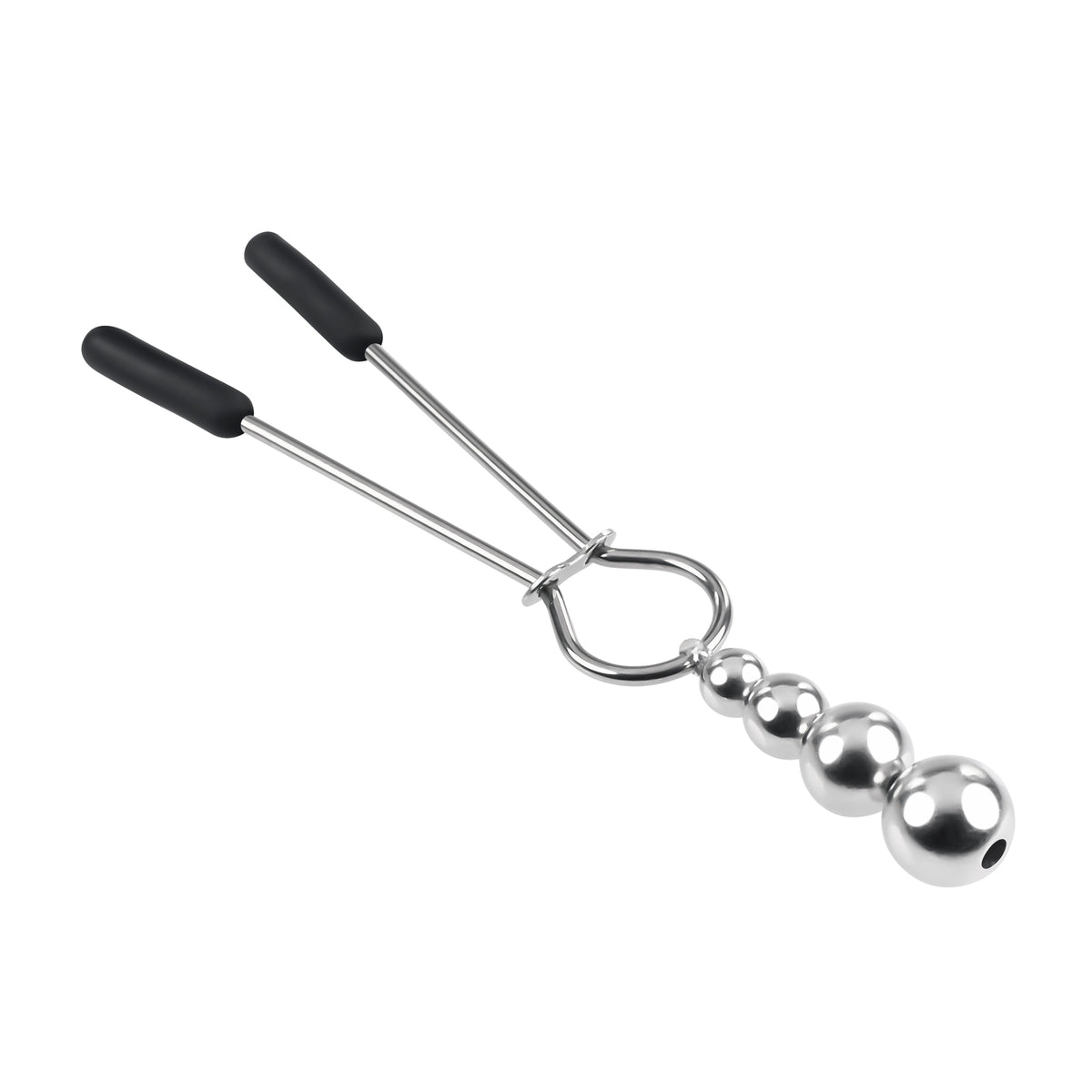 Selopa Beaded Nipple Clamps Stainless Steel Silver