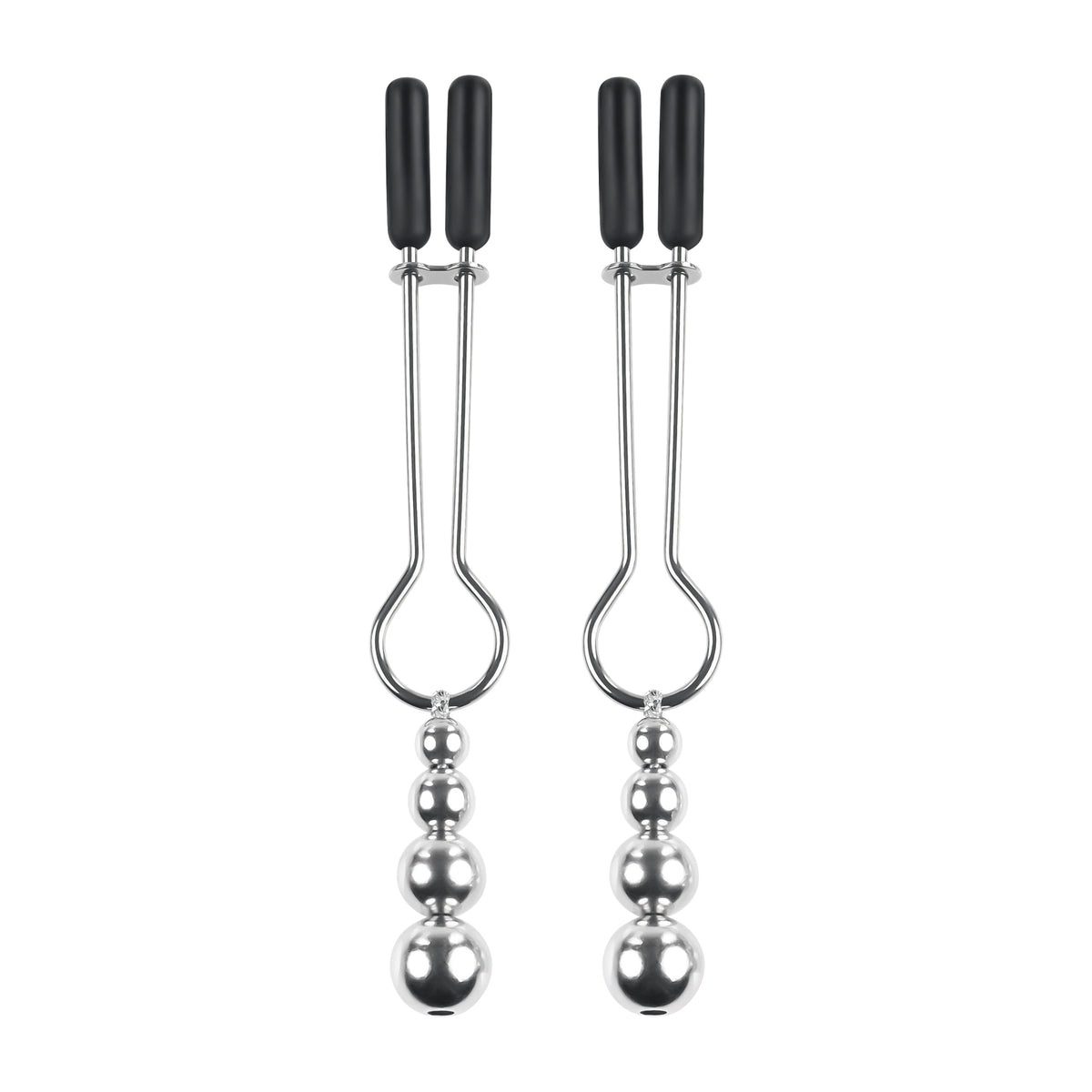 Selopa Beaded Nipple Clamps Stainless Steel Silver