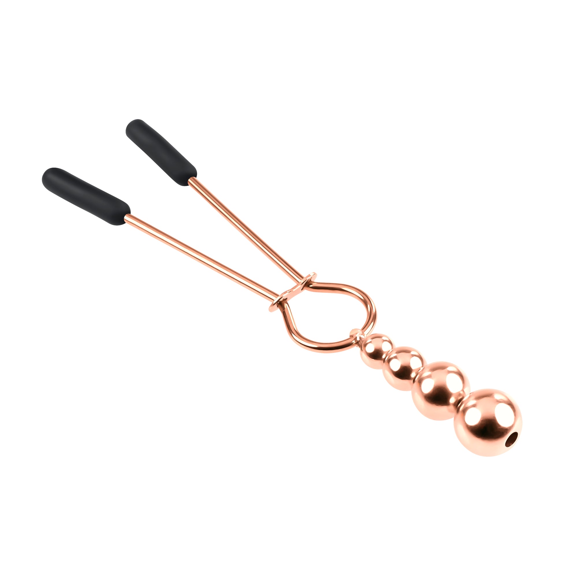 Selopa Beaded Nipple Clamps Stainless Steel Rose Gold