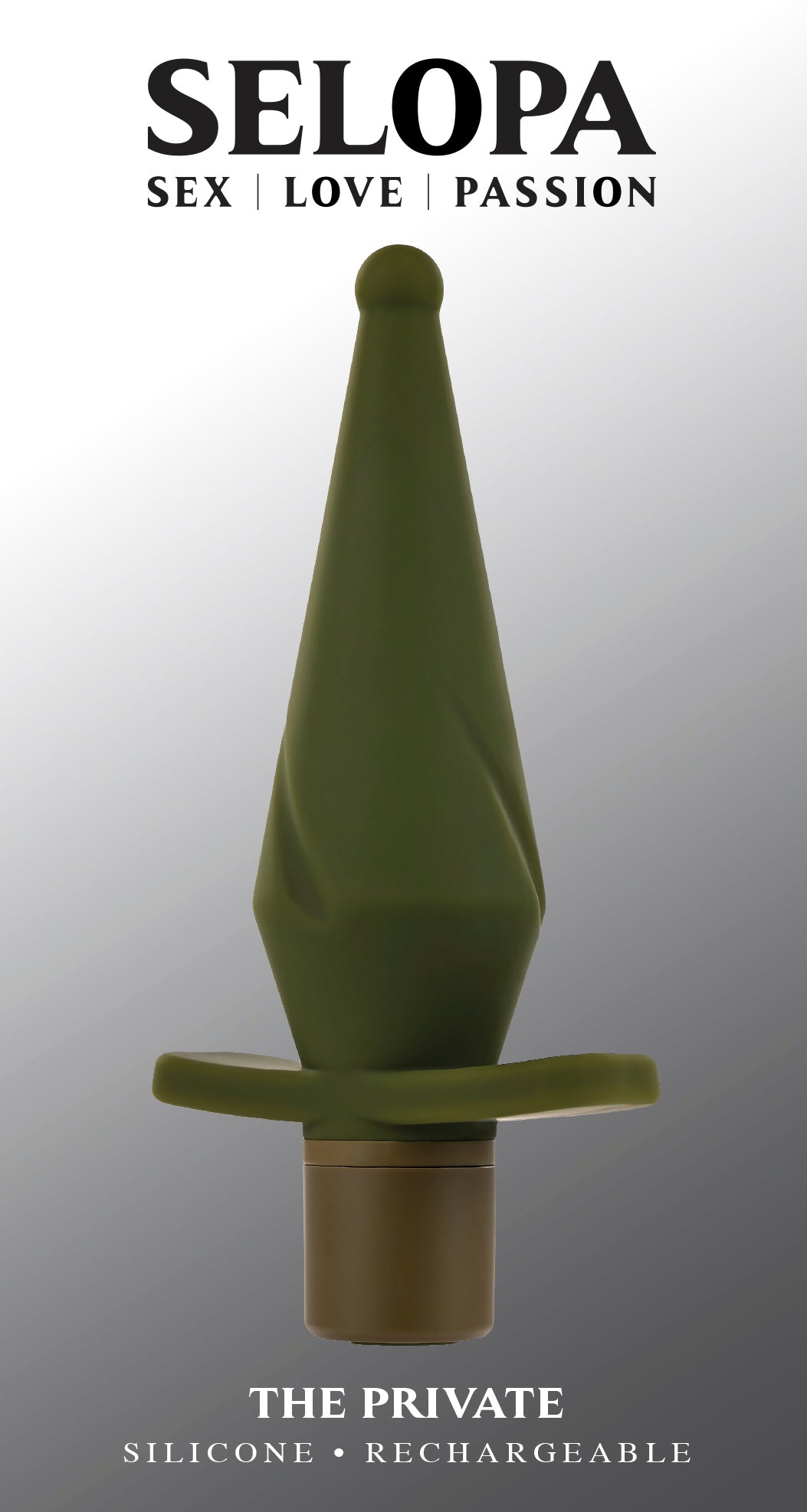 Selopa The Private Rechargeable Butt Plug Silicone Green