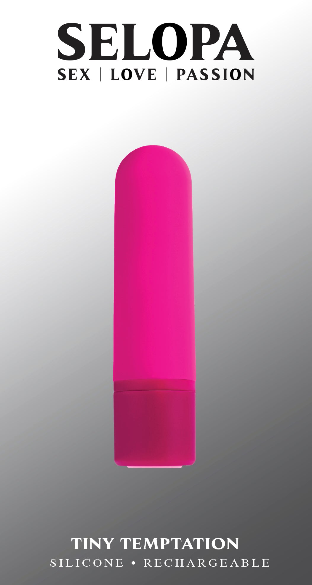 Selopa Tiny Temptation Rechargeable Silicone Bullet Vibrator Pink