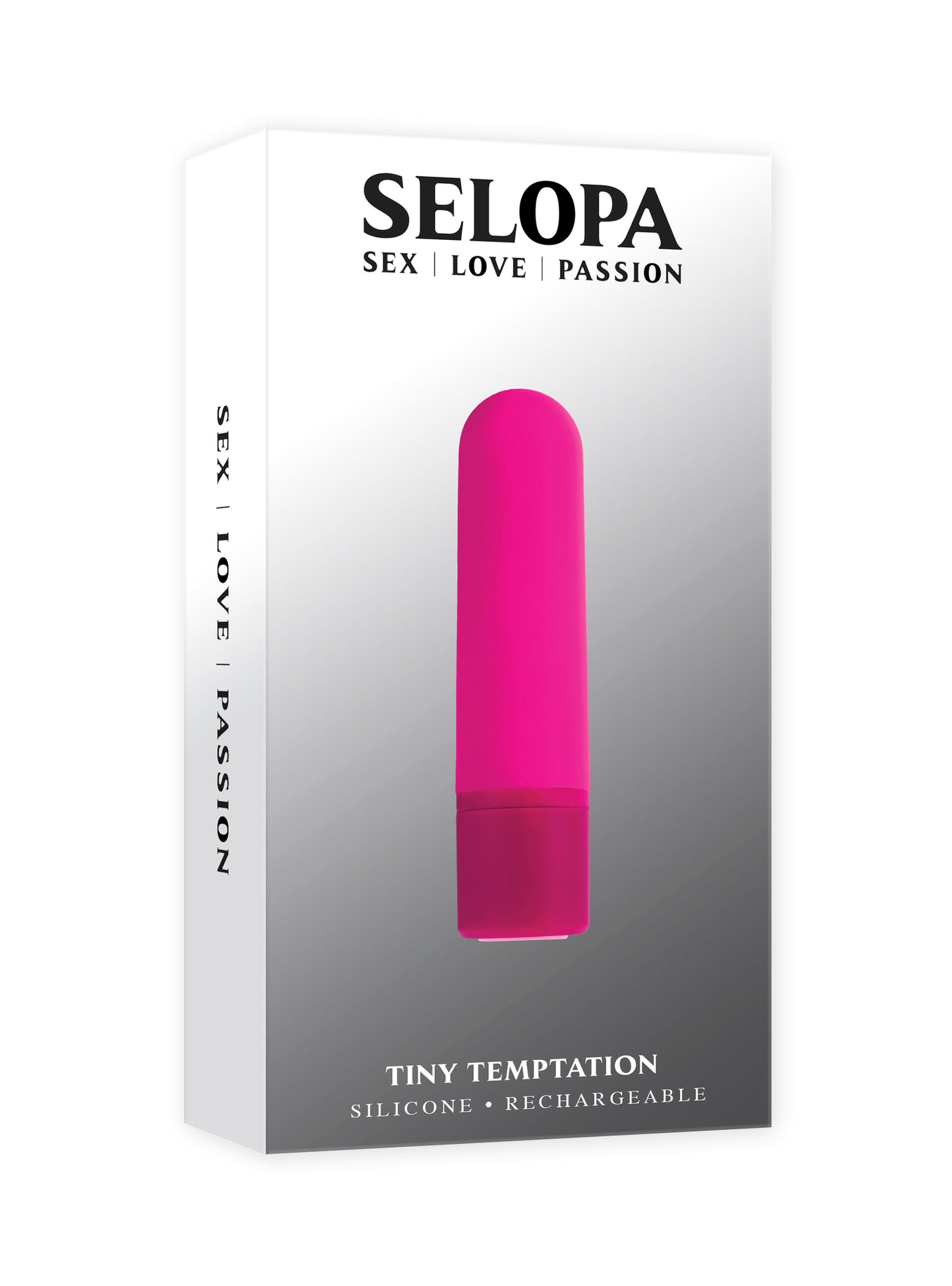 Selopa Tiny Temptation Rechargeable Silicone Bullet Vibrator Pink