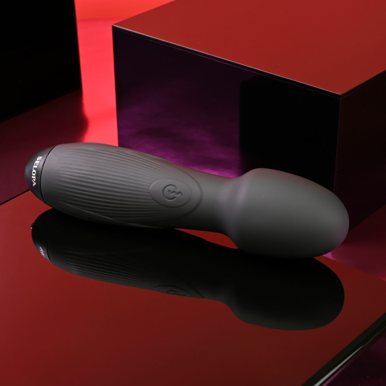 Selopa Power Trip Rechargeable Vibrating Wand Silicone Black