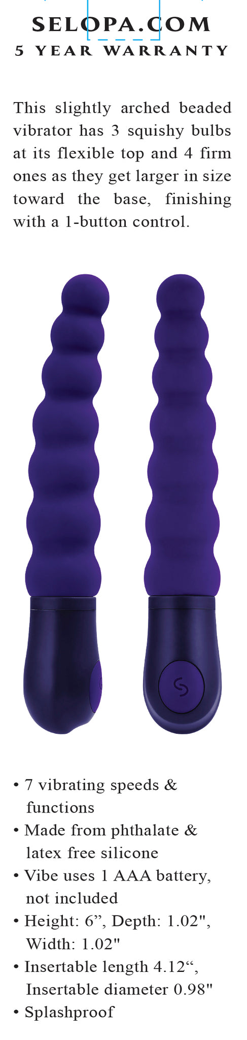 Selopa Beaded Beauty Purple