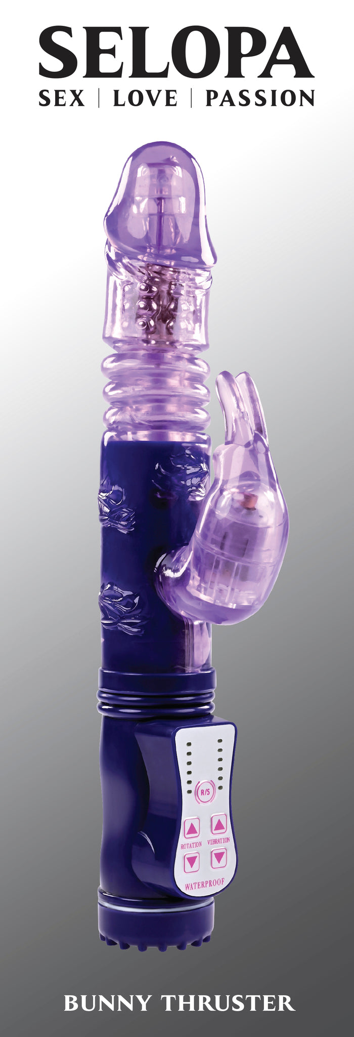 Selopa Bunny Thruster Thrusting Rabbit Vibrator Purple
