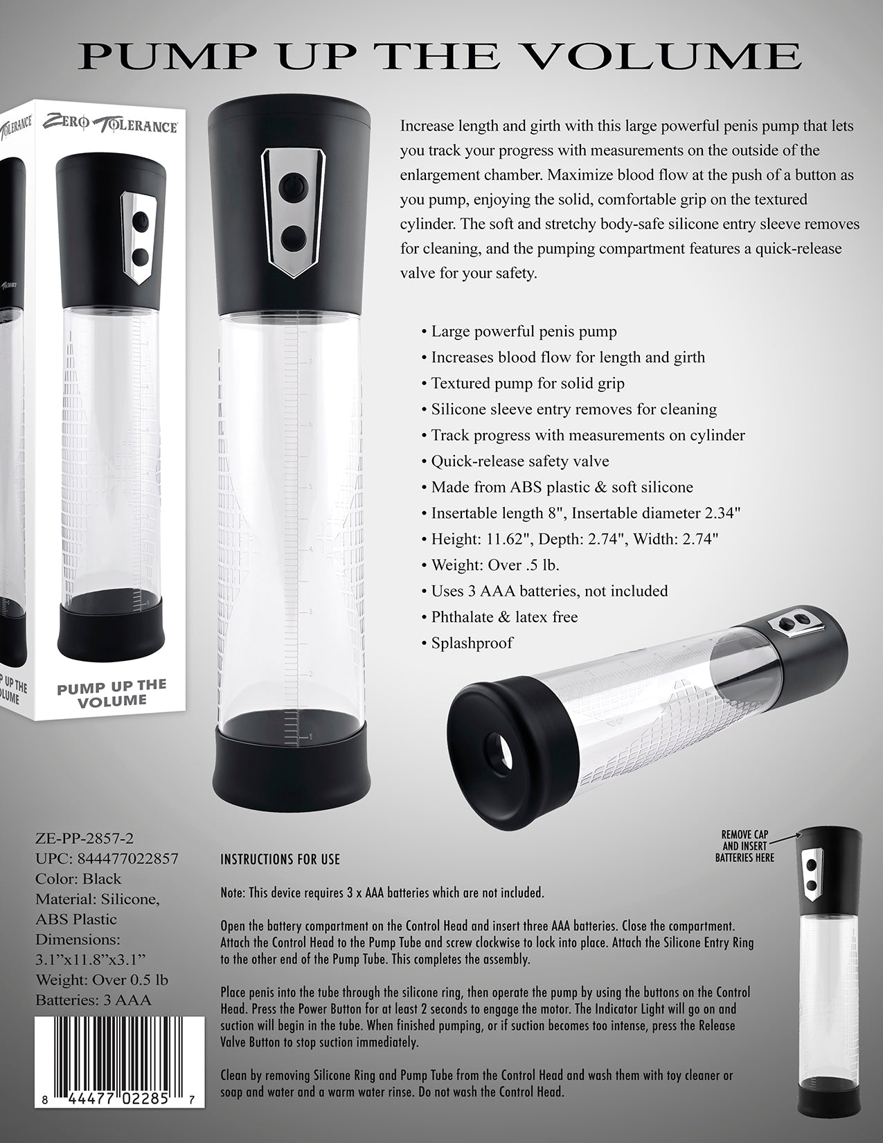 Zt Pump Up The Volume Black