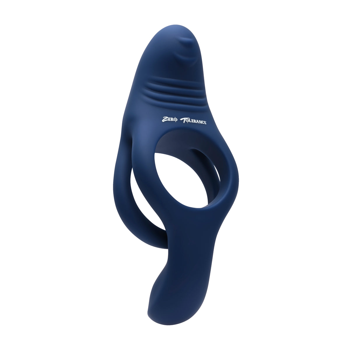 Zero Tolerance Ring Around The Rosy Rechargeable Vibrating Dual C-ring Silicone Blue