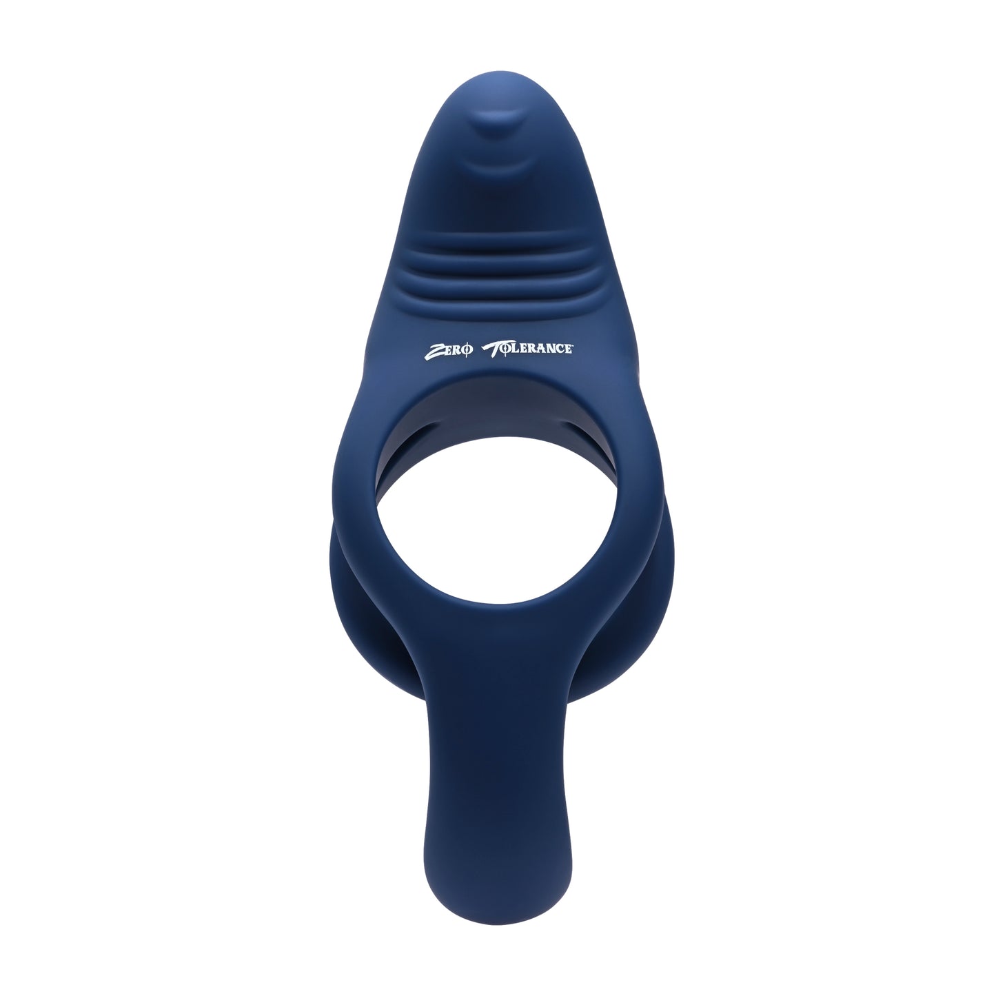 Zero Tolerance Ring Around The Rosy Rechargeable Vibrating Dual C-ring Silicone Blue