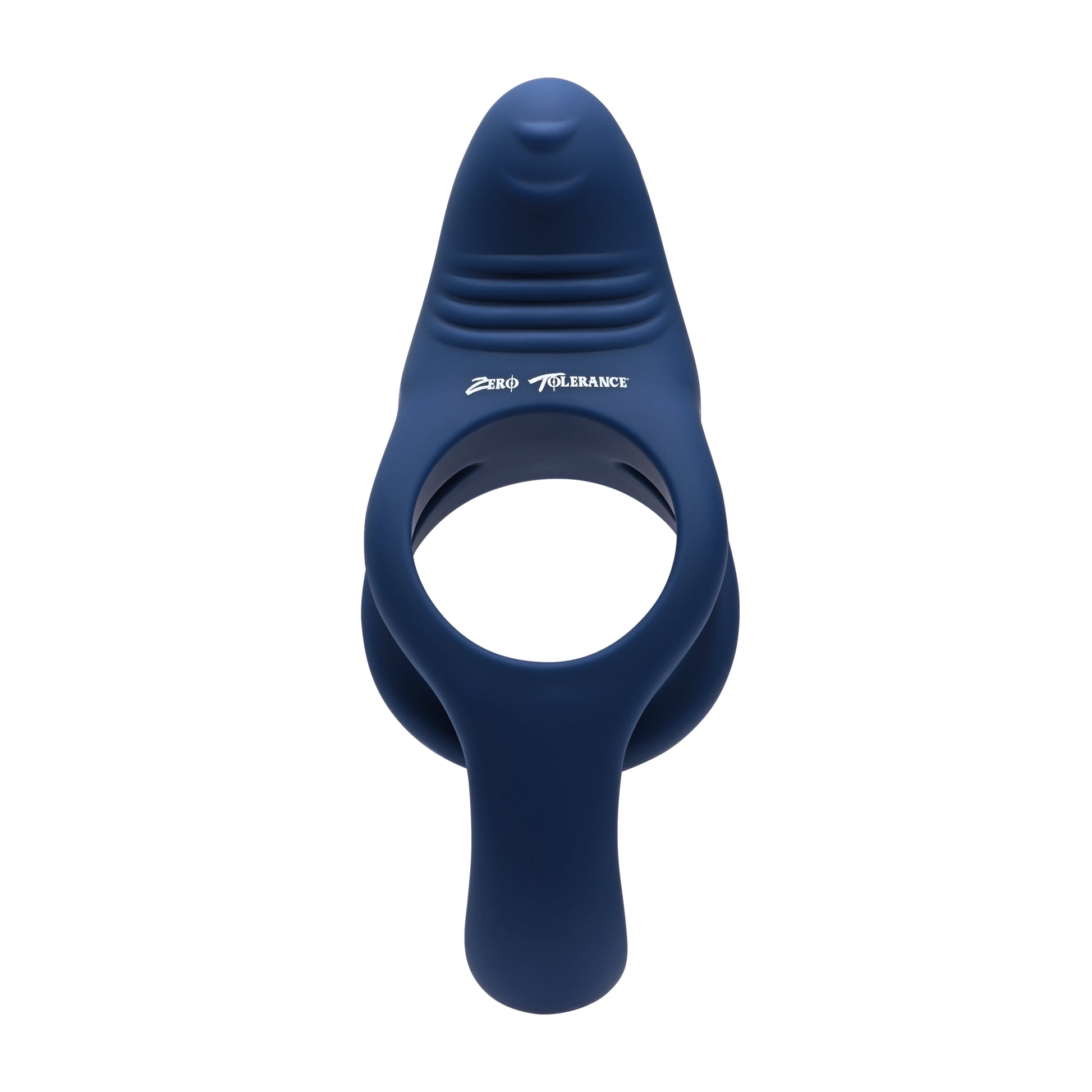 Zero Tolerance Ring Around The Rosy Rechargeable Vibrating Dual C-ring Silicone Blue