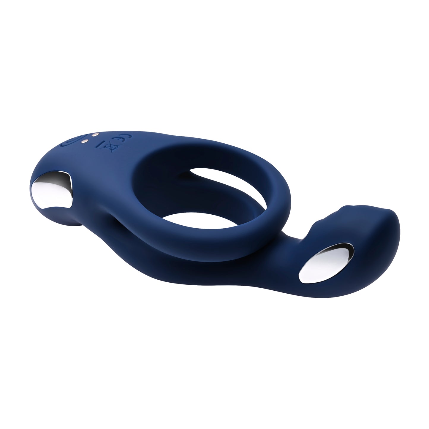 Zero Tolerance Ring Around The Rosy Rechargeable Vibrating Dual C-ring Silicone Blue