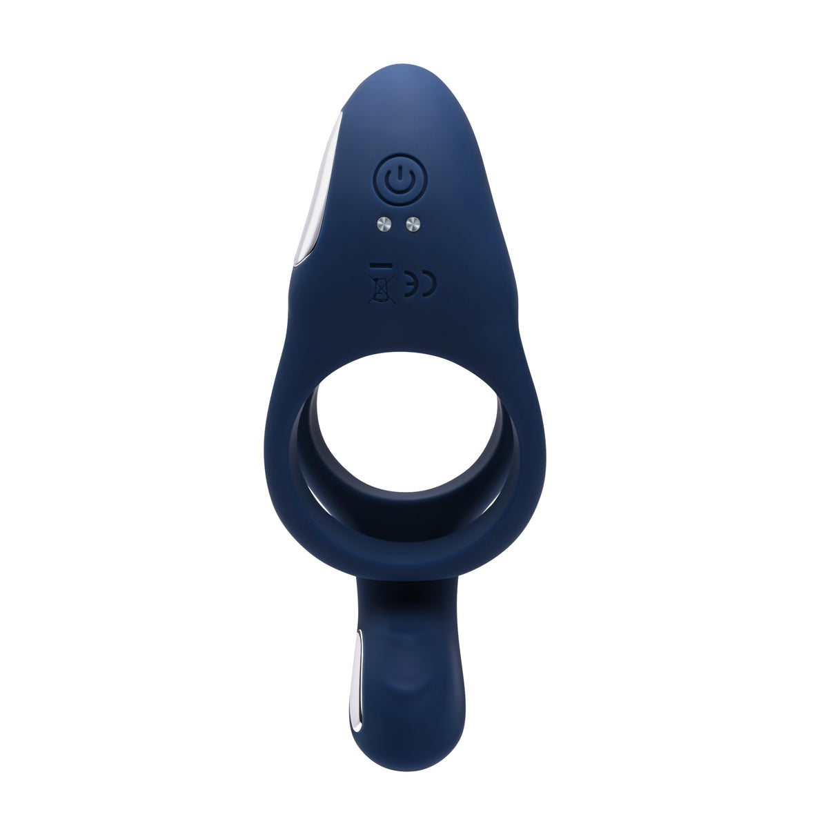 Zero Tolerance Ring Around The Rosy Rechargeable Vibrating Dual C-ring Silicone Blue
