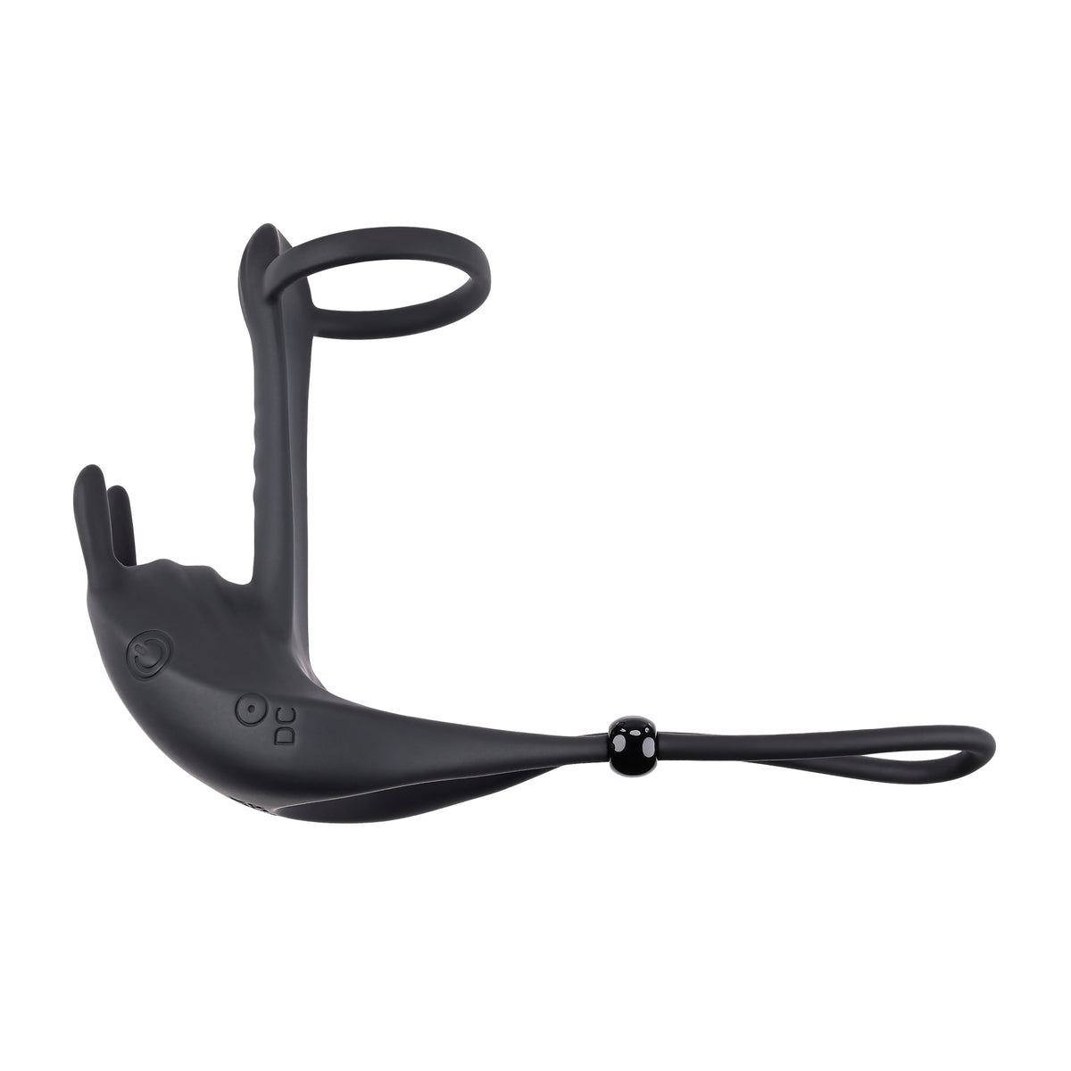 Zero Tolerance Saddle Up Rechargeable Vibrating C-ring & Girth Enhancer Silicone Black
