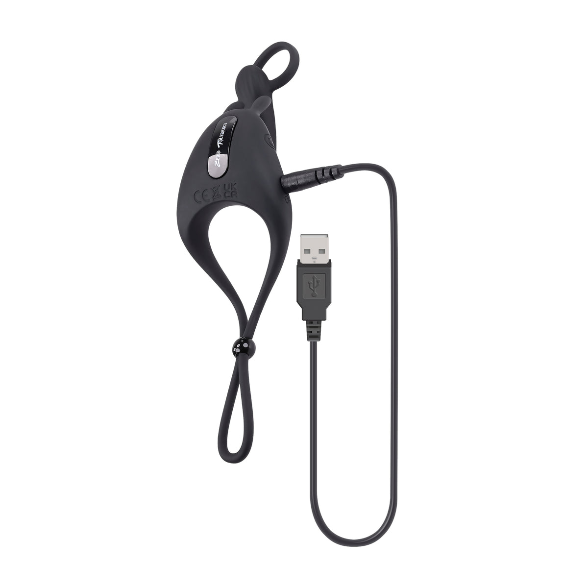 Zero Tolerance Saddle Up Rechargeable Vibrating C-ring & Girth Enhancer Silicone Black