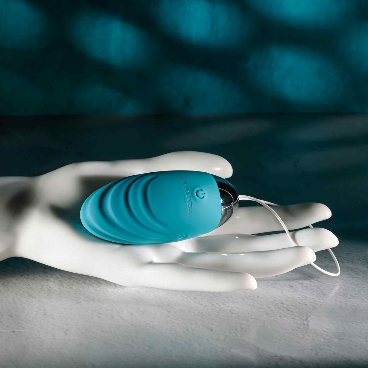 Evolved Oval Office Rechargeable Vibrating Egg Vibe With Remote Silicone Teal