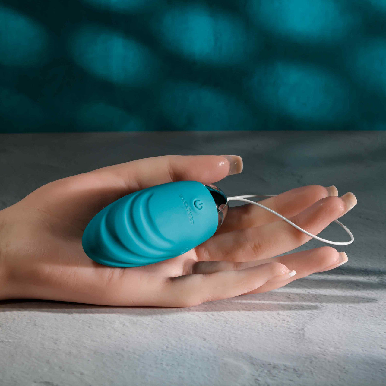 Evolved Oval Office Rechargeable Vibrating Egg Vibe With Remote Silicone Teal