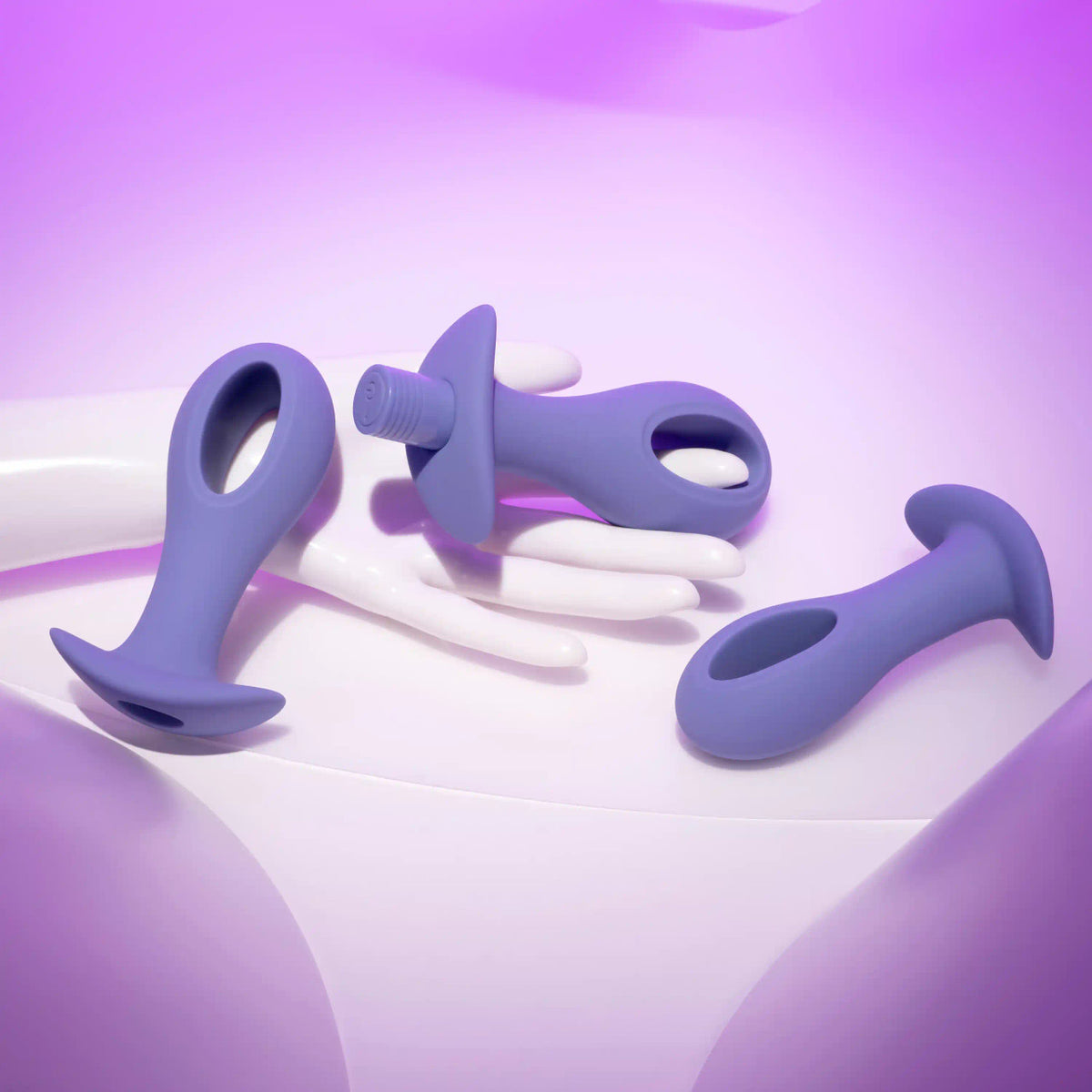 Evolved Hole Punch Plug Set Rechargeable Purple