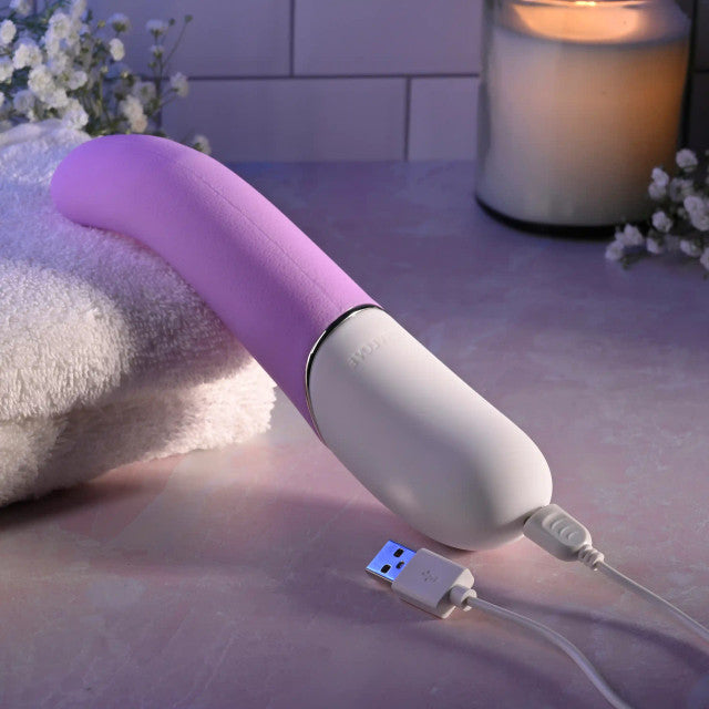 Evolved Flicking Tong Vibe Rechargeable Purple