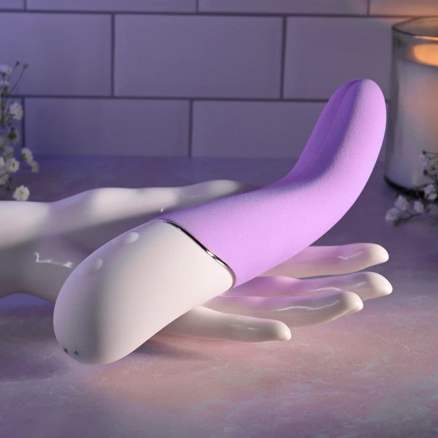 Evolved Flicking Tong Vibe Rechargeable Purple